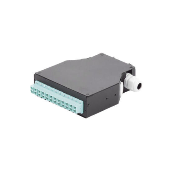 Distribuidor de Fibra Óptica para Riel Din, 12 Acopladores LC/UPC Duplex Multimodo con Charola de Empalme