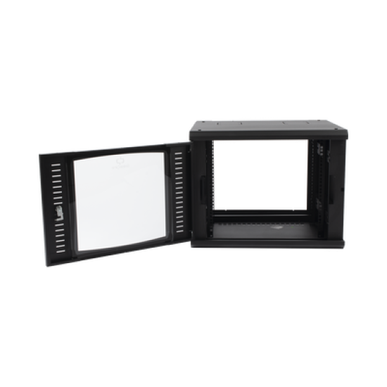 Gabinete Abatible de Pared (Con Marco Trasero) con Rack 19