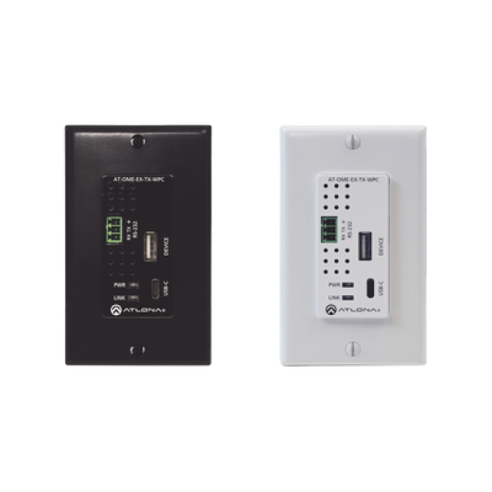 OMEGA Transmisor de placa de pared para USB-C