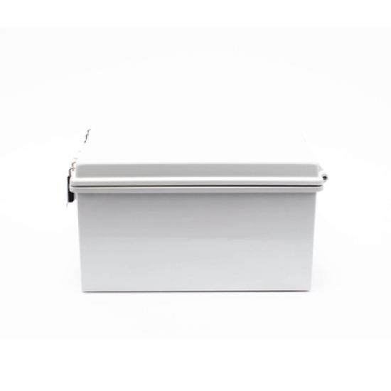 Gabinete de Plástico ABS, Uso en Intemperie ip66 (300 x 300 x 180 mm) Cierre por Broche Inoxidable y Permite Cerrado con Candado y Llave (Perno 5mm) No Incluido