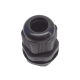 Conector Plástico Negro Tipo Glándula para Rosca NPT 1/2