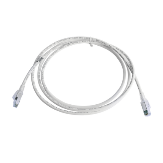Patch Cord Z-MAX Cat6A S/FTP, CM/LS0H, 7ft, Color Blanco Patch Cord Z-MAX Cat6A S/FTP, CM/LS0H, 7ft, Color Blanco