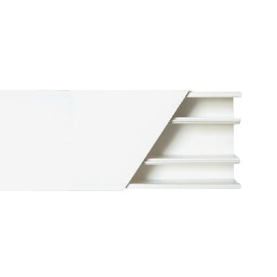 Canaleta color blanco de 3 vías, de PVC auto extinguible, 60 x 25 x tramo 2.5m (5401-01250) Canaleta color blanco de 3 vías, de PVC auto extinguible, 60 x 25 x tramo 2.5m (5401-01250)