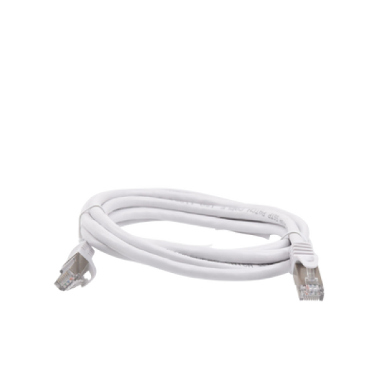 Patch Cord Cat6A 10G blindado  2M ( 6.25 ft ) BLANCO