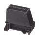 Adaptador de 1 Puerto, Para Conectores Tipo Mini-Com, Montaje en Riel Din Estándar de 35mm, Color Negro