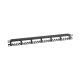 Panel de Parcheo Modular Mini-Com (Sin Conectores), Plano de Instalación al Ras, Sin Blindaje, de 24 puertos, 1UR