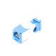 Conector Jack RJ45 Estilo TG, Mini-Com, Categoría 6A, de 8 posiciones y 8 cables, Color Azul