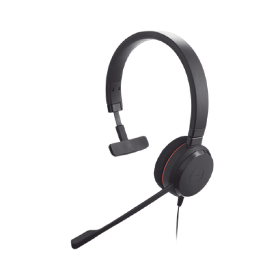 Jabra Evolve 20 Mono con conexión USB, micrófono con cancelación de ruido de ultima generación, configuración Plug and Play (4993-829-209)