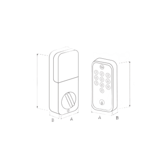 CERRADURA DIGITAL YED 210 / ACCESO POR CÓDIGO Y LLAVE / AUTOBLOQUEO AUTOMÁTICO / INSTALACIÓN FÁCIL / 20 CÓDIGOS / PROTECCIÓN IPX5 / FUNCIONA CON 4 PILAS AA / MODO SILENCIOSO