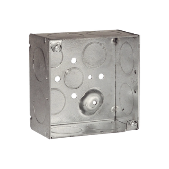 Caja Cuadrada Galvanizada de 4