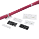 Montaje-Sujetador Para Cable de 4 vías, con Adhesivo Acrilico, 25.4 x 25.4mm (1in x 1in), Color Negro, Uso en Exterior, 1 pieza