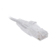 Cable de Parcheo Slim UTP Cat6 - 1 metro, Blanco, Diámetro Reducido (28 AWG)