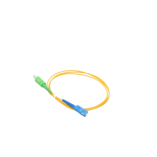 Jumper de Fibra Óptica Monomodo SC/APC-SC/UPC Simplex de 1 metro, 2mm
