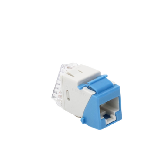 Jack UltraMAX Cat6A, UTP, Tipo Keystone, Color Azul, Punch Down