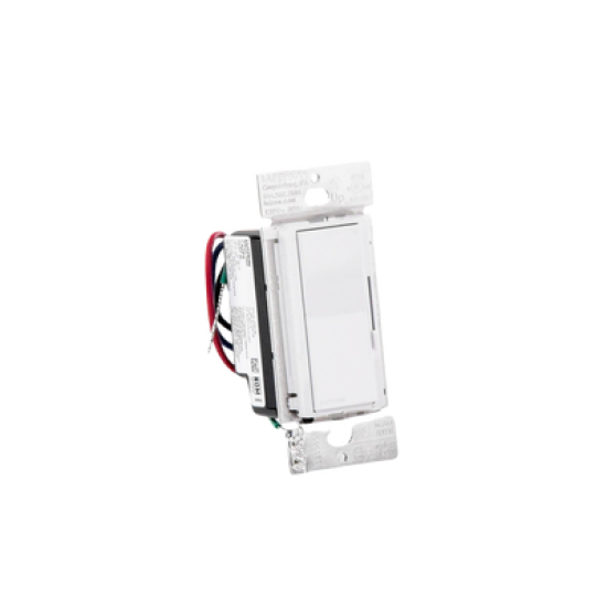 (Caseta Wireless) DIVA Atenuador de pared. Aumenta/Disminuye Intensidad de Iluminación.  No requiere cable neutro. 150W LED / 600W INC/HAL