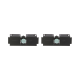 Kit de 2 Clips para Unión de Charolas Wyr-Grid de Panduit, Compatible con 8 y 12 in de Ancho, Color Negro