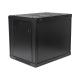 Gabinete PRECISION, Con Puerta Perforada, de 19in, 9UR, 450mm de Profundidad, Color Negro