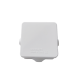  Caja de Conexiones Impermeable IP55 con 4 Entradas, 80 x 80 x 50 mm, para Instalaciones Industriales, Comerciales y Residenciales, Incluye Tornillería para su Instalación