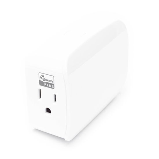 (ZWAVE) Plug-In On/off, señal inalambrica Z-WAVE para Tomacorriente convencional, compatible con HUB HC7, C8, panel L5210, L7000, Total Connect y Alarm.com