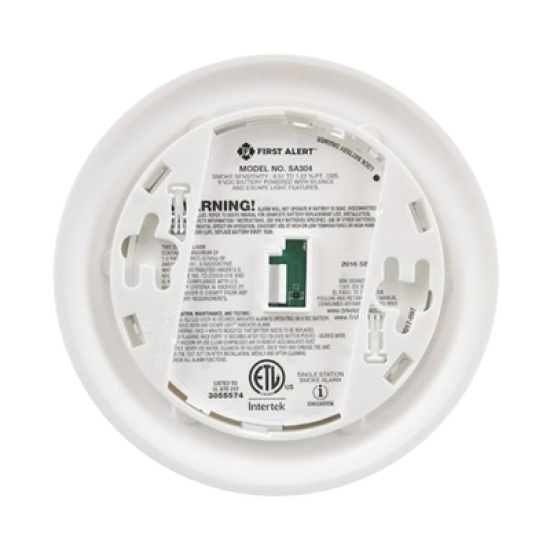 Detector de Humo Autónomo, No Requiere Panel, LED de Escape, Sensor por Ionización, Batería 9 V reemplazable  