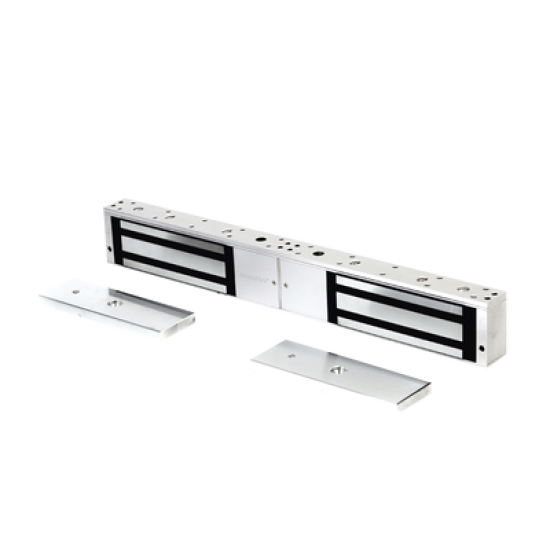 Chapa magnética de 1200 Lbs /Para Puertas Dobles/ Interior/ LED / Sensor Bloqueo