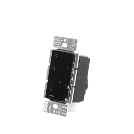 (Caseta Wireless) Atenuador de pared. Aumenta/Disminuye Intensidad de Iluminación. No requiere cable neutro. 150W LED / 600W INC/HAL