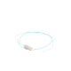 Pigtail de Fibra Óptica LC Simplex, Multimodo OM3 XGLO 50/125, OFNR, Color Aqua, 1 Metro