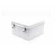 Gabinete de Plástico ABS, Uso en Intemperie ip66 (300 x 300 x 180 mm) Cierre por Broche Inoxidable y Permite Cerrado con Candado y Llave (Perno 5mm) No Incluido