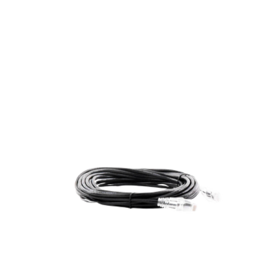 Cable de Parcheo Slim UTP Cat6A - 7 m Negro, Diámetro Reducido (28 AWG)