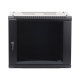 Gabinete PRECISION, Con Puerta de Cristal Templado, de 19in, 9UR, 450mm de Profundidad, Color Negro