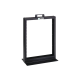 Rack de Dos Postes Estándar de 19 in, Rieles Numerados y Roscados #12-24, Fabricado en Aluminio, 13 Unidades de Rack, Color Negro