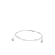 Cable de Parcheo Ultra Slim Con RJ45 Flexible UTP Cat6 - 1 m Blanco Diámetro Reducido