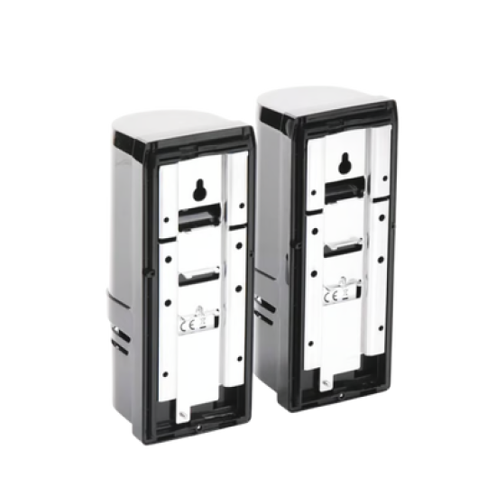 Barrera fotoelectrica de 100 metros con la mejor tecnologia de deteccion de patrones para reducir falsas alarmas / Alámbrico / 2 rayos / compatible con cualquier panel de alarma