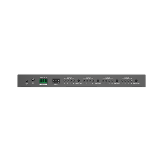 Matricial 4x4 HDMI | 4K@60Hz | Soporta HDR10 | Configuración EDID | Múltiples Modos de Conmutación
