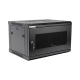 Gabinetes PRECISION, Con Puerta Perforada, de 19in, 6UR, 450mm de Profundidad, Color Negro
