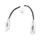 Cable de Parcheo Slim UTP Cat6 - 20 cm Negro Diámetro Reducido (28 AWG)
