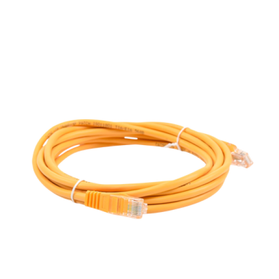 Cable de parcheo UTP Cat5e - 3.0m. - Amarillo