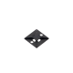Montaje-Sujetador Para Cable de 4 vías, con Adhesivo Acrilico, 25.4 x 25.4mm (1in x 1in), Color Negro, Uso en Exterior, 1 pieza