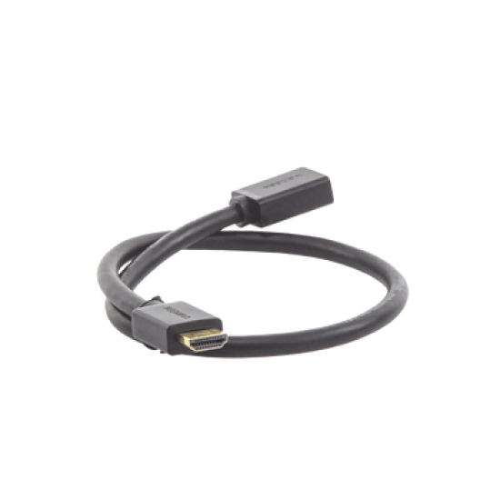Cable extensor HDMI de 0.5M / 4K@60Hz / 3D / HDR /  Macho a Hembra /  Núcleo de cobre estañado / Transmisión estable.