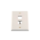 Placa de Pared Vertical, de Acero Inoxidable, Salida Para 2 Puertos Mini-Com