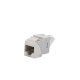 Jack UltraMAX Cat6, UTP, Tipo Keystone, Color Blanco, Punch Down