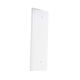 Placa de Pared Ciega Universal, Color Blanco