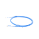 Cable de Parcheo Slim UTP Cat6A - 1 m Azul, Diámetro Reducido (28 AWG)
