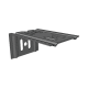 Ménsula económica MallaFils, para montaje en pared, para anchos de charola de 100 mm, con acabado electrozinc