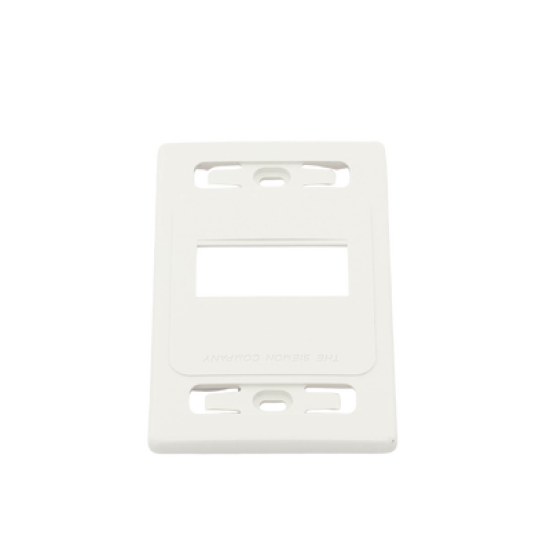 Placa de pared modular MAX, de 3 salidas, color blanco, version bulk (Sin Empaque Individual)