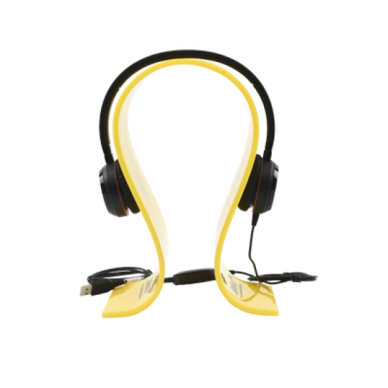 Jabra Evolve 30 Duo con conexión USB / 3.5mm, micrófono con cancelación de ruido y controlador en el cable con botones e indicadores LED (5399-823-309)