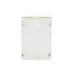 Caja de Pared Superficial, uso Universal con Placas de Pared, Con Cinta Adhesiva, Color Blanco Mate
