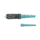 Conector de Fibra Óptica SC Simplex OptiCam, Multimodo 50/125 OM3/OM4, Pre-pulido, Color Aqua