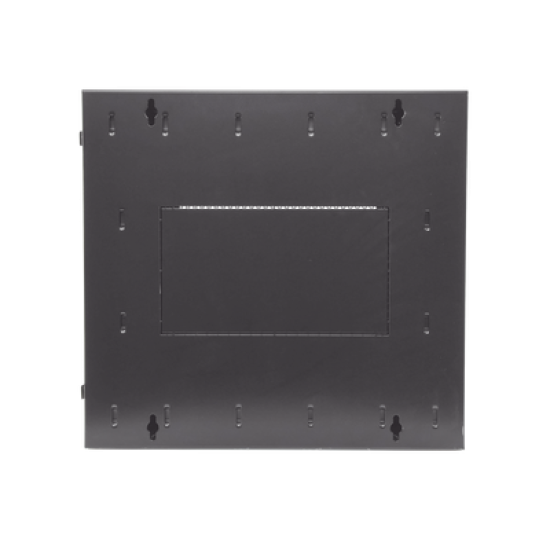 Gabinete PanZone de Montaje en Pared, de 19in, Puerta Ventilada, 12 UR, 635mm de Profundidad, Color Negro
