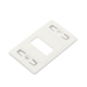 Placa de pared modular MAX, de 3 salidas, color blanco, version bulk (Sin Empaque Individual)